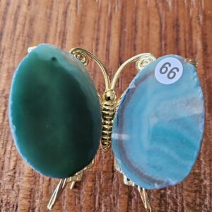 Agaat Vlinder mini Groen nr.66