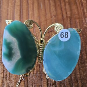 Agaat Vlinder mini Groen nr.68