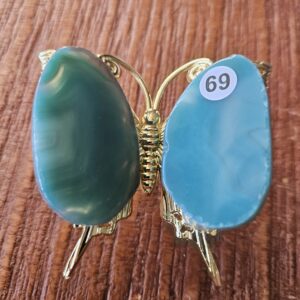 Agaat Vlinder mini Groen nr.69