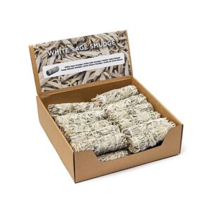 Witte salie smudge S 4 stuks