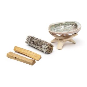 Smudge set witte salie, lavendel & Palo Santo