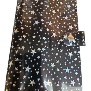 BUDGETMAPJE ZWART MET STERREN