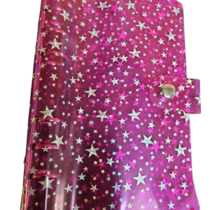 BUDGETMAPJE ROZE MET STERREN