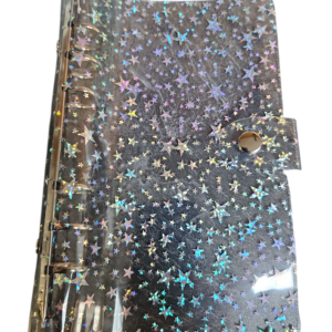 BUDGETMAPJE DOORZICHTIG MET STERREN