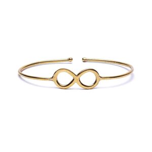 Armband Infinity messing goudkleurig verstelbaar