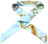 Haar/Nek sjaal  85x3.5cm Blauw