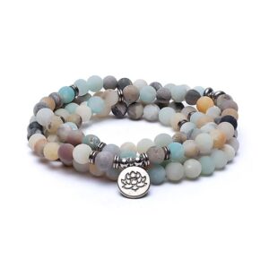 Mala amazoniet elastisch met lotus