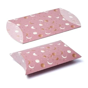 Kussendoos L Roze Maan en Sterren --pakket van 10 stuks - 23,5x20,3cm - 23.5x20.3cm