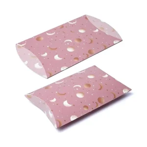 Kussendoos M Roze Maan en Sterren --verpakking van 10 stuks - 20x16,5cm - 20x16.5cm