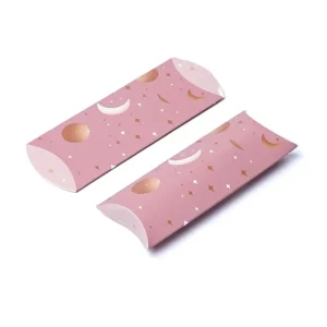 Kussendoos S Roze Maan en Sterren --pakket van 20 stuks - 12x6cm - 12x6cm