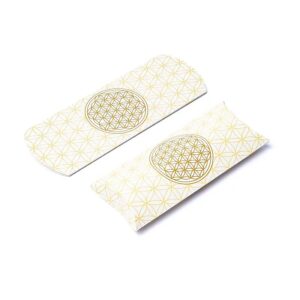 Kussendoos L Witgouden Levensbloem --verpakking van 10 stuks - 23,5x20,3cm - 23.5x20.3cm