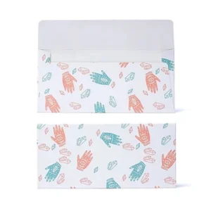 Cadeaukaart-envelop Divine Hand & Gems --pakket van 10 stuks - 19x9cm - 19x9cm