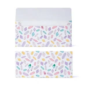 Cadeaukaartenvelop Meerkleurige diamanten --pakket van 10 stuks - 19x9cm - 19x9cm