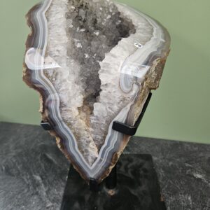 XXL Agaat Geode met Amethist op Standaard – Uniek Exemplaar – 12,8 kg nr. 76