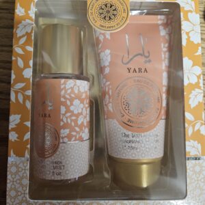 “Yara Giftset – Body Mist & Body Lotion”Oranje