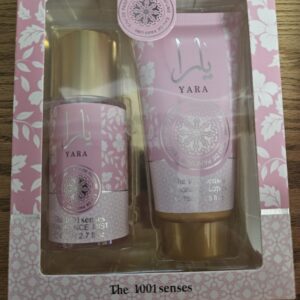 “Yara Giftset – Body Mist & Body Lotion” Lichtroze