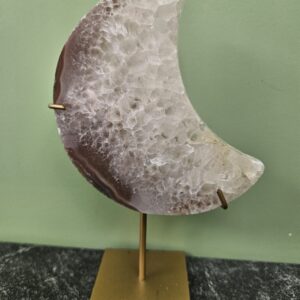 Agaat Maan op Standaard 15cm nr. A32