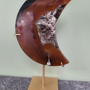 Agaat Maan op Standaard 15cm nr. A35